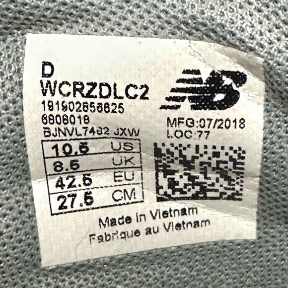 New Balance Women Running Shoes/Sneakers Size 10.5 Green/Off white Athleisure - Picture 6 of 16